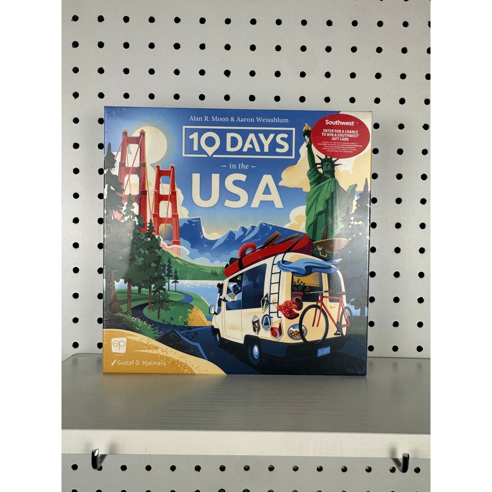 10 Days in the USA Board Game The‎ Op Games New Sealed Gameschooling
